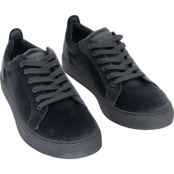 Steve Madden Yali Velvet Low-Top Men's Sneakers Gray US 8 - Picture 1 of 6